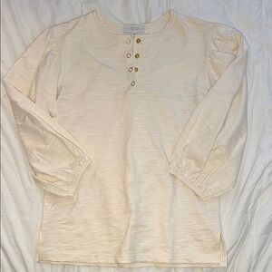 Sedge Ivory Buttoned Blouse
